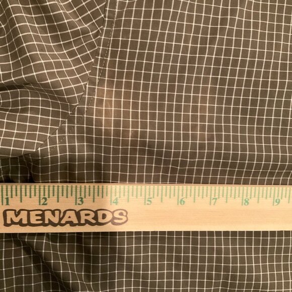 L.L. Bean Olive Green Checked Button Down Shirt Mens Size Large - Picture 7 of 8